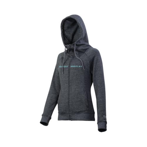 iXS getoutandplay Hoody Women - anthracite-celest (Grösse: 40) von iXS