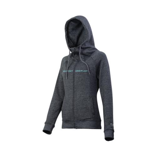 iXS getoutandplay Hoody Women - anthrazit-celeste (Grösse: 44) von iXS