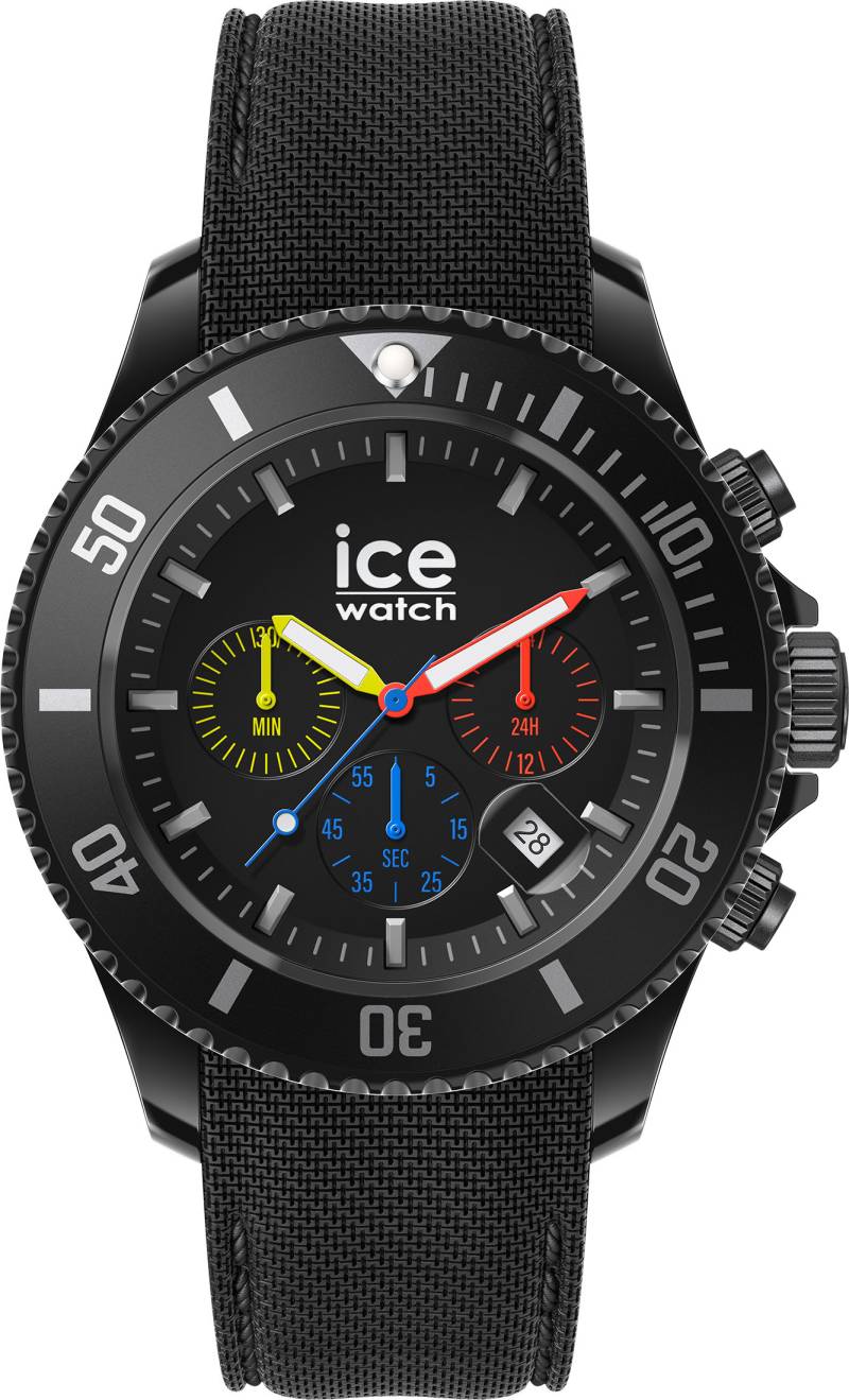 ice-watch Chronograph »ICE chrono - Trilogy - Large - CH, 019842«, Quarzuhr, Armbanduhr, Herren, Datum, Stoppfunktion, 12/24-Std.-Anzeige von ice-watch