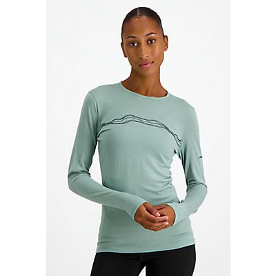 Merino 200 Oasis Mountain Pulse Damen Thermo Longsleeve von icebreaker