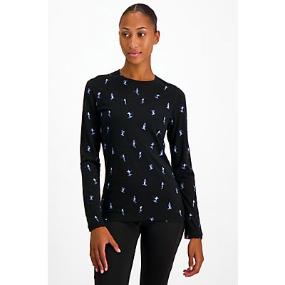 Merino 200 Oasis Snow Day Damen Thermo Longsleeve von icebreaker