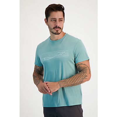 Merino Blend Core Ski Stripes Herren T-Shirt von icebreaker