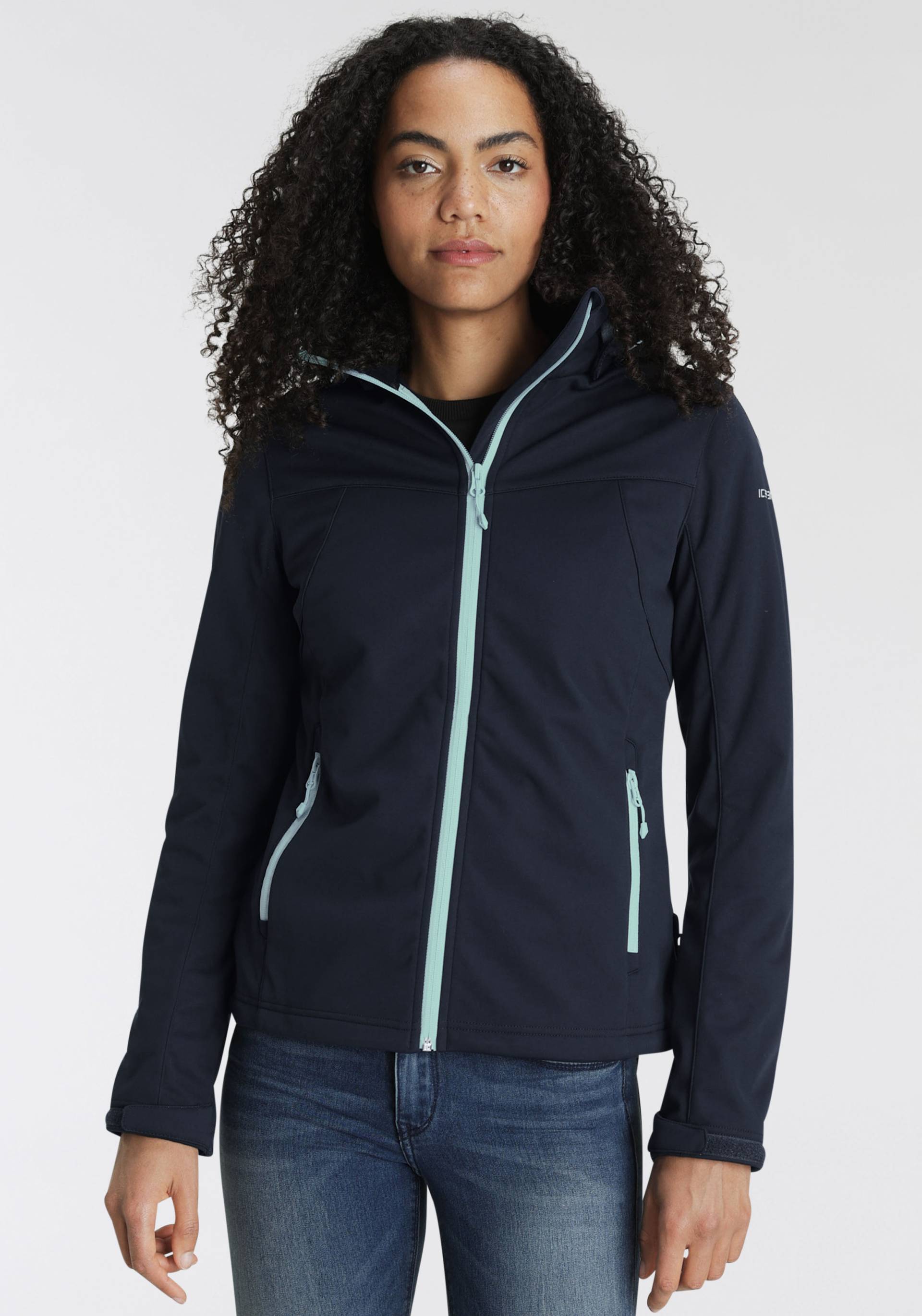 Icepeak Softshelljacke »D SOFTSHELLJACKE BOISE«, (1 St.), mit Kapuze, Wasserdicht & Winddicht von icepeak