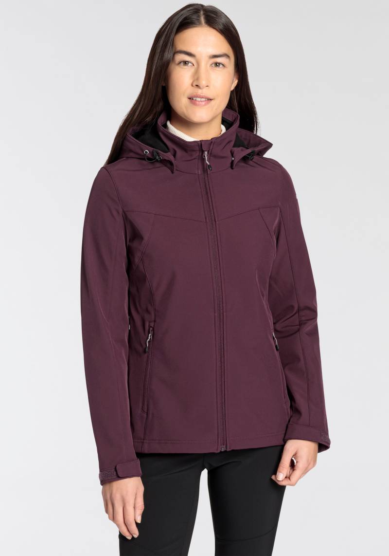 Icepeak Softshelljacke »D SOFTSHELLJACKE BRENHAM«, mit Kapuze, mit hohem Stehkragen von icepeak