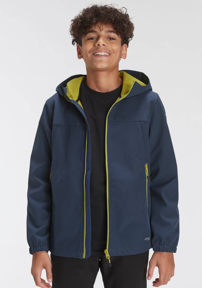 Icepeak Softshelljacke »KONAN - für Kinder«, mit Kapuze, aus winddichtem und wasserabweisendem Material von icepeak