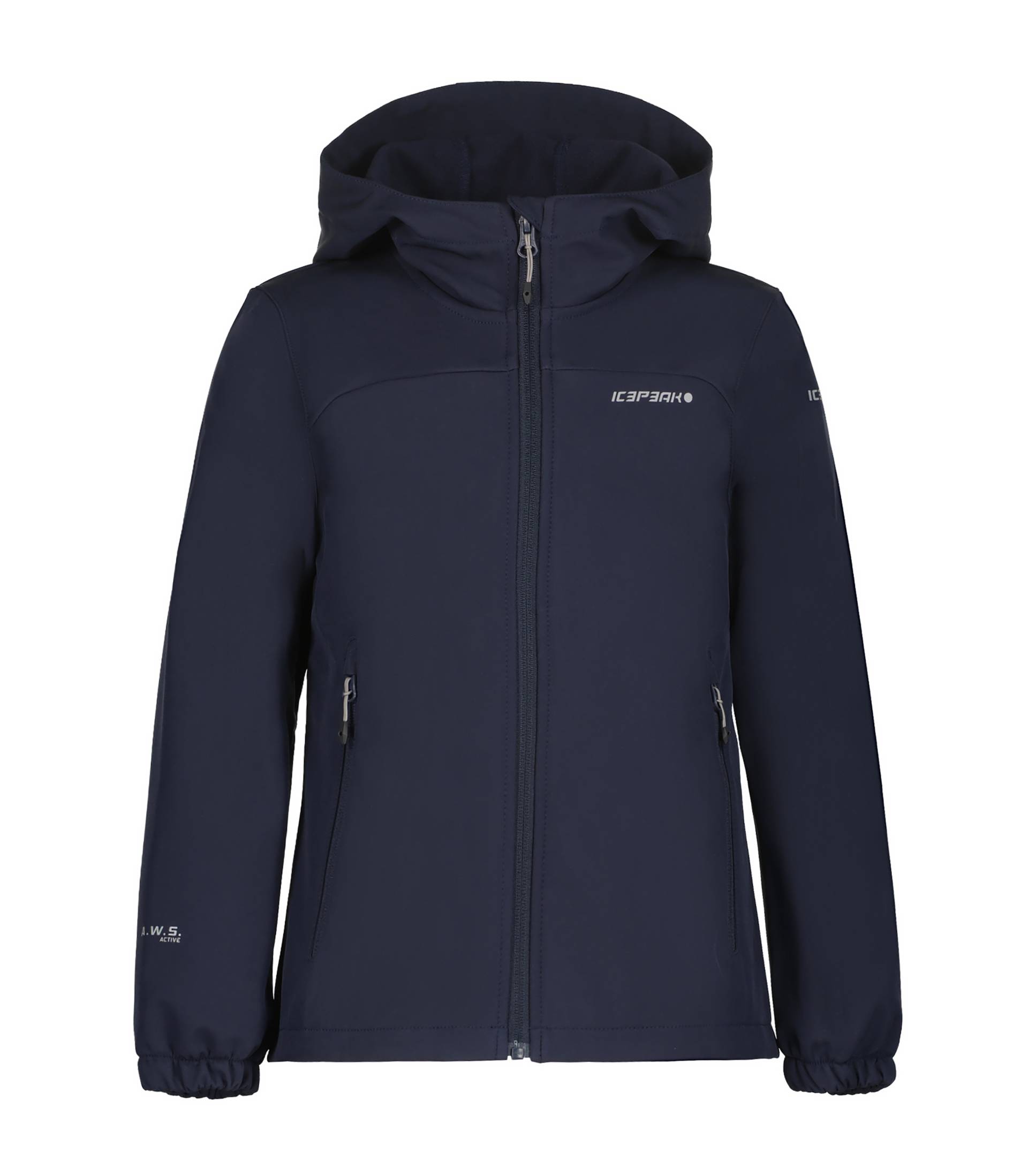 Icepeak Softshelljacke »SOFTSHELLJACKE KOBRYN- für Kinder«, mit Kapuze, mit modischen Logoschriftzügen von icepeak