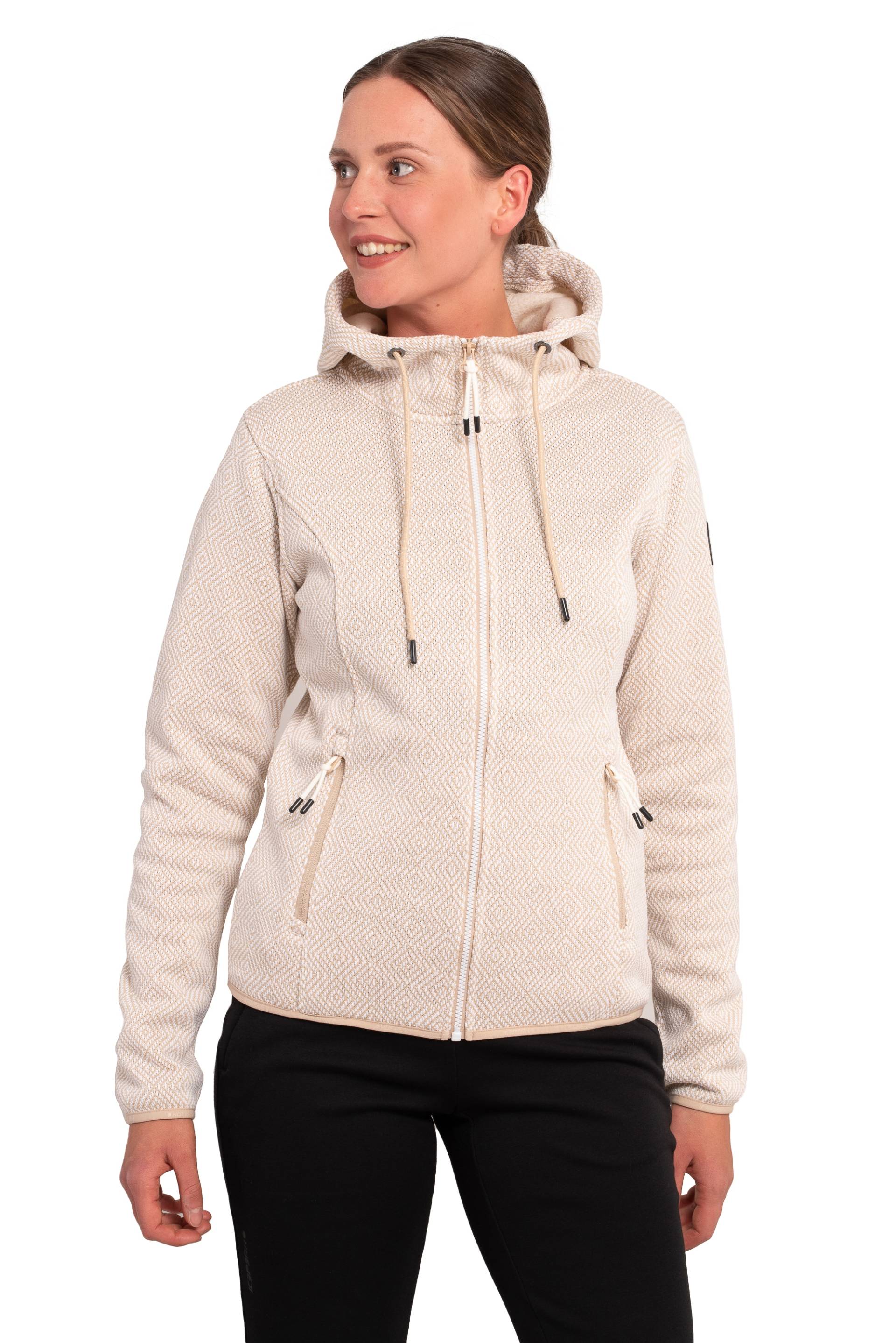 Icepeak Strickjacke »D STRICKFLEECE JACKE AUEN«, in gemusteter Optik von icepeak