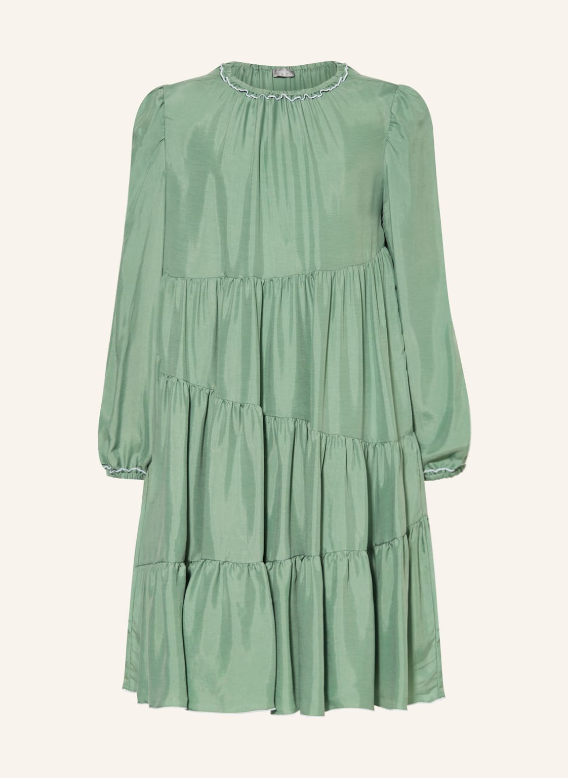 Il Gufo Kleid Mit Rüschen gruen Il Gufo Kleid Mit Rüschen gruen von il gufo