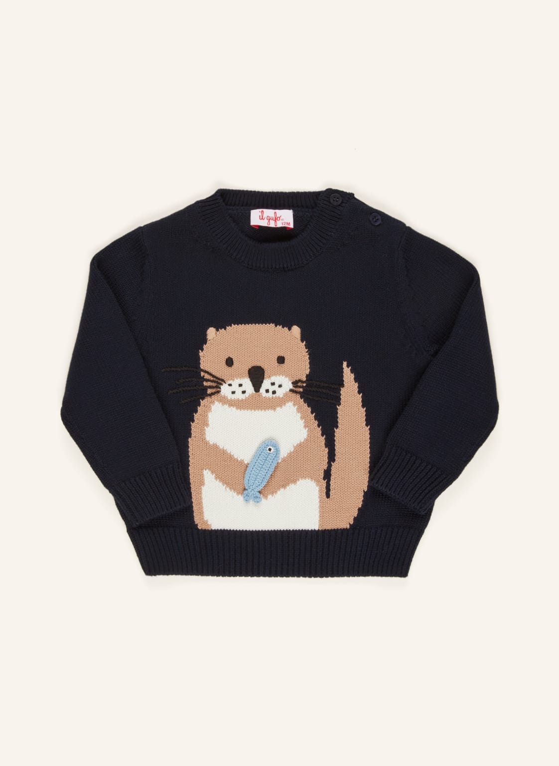 Il Gufo Pullover blau von il gufo