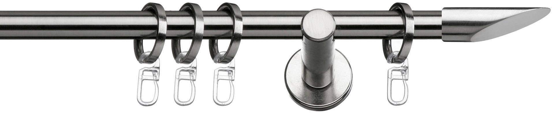 indeko Gardinenstange »Marbella«, 1 läufig-läufig, Wunschmasslänge, Komplett-Set inkl. Ringen und Montagematerial indeko Gardinenstange »Marbella«, 1 läufig-läufig, Wunschmasslänge, Komplett-Set inkl. Ringen und Montagematerial von indeko