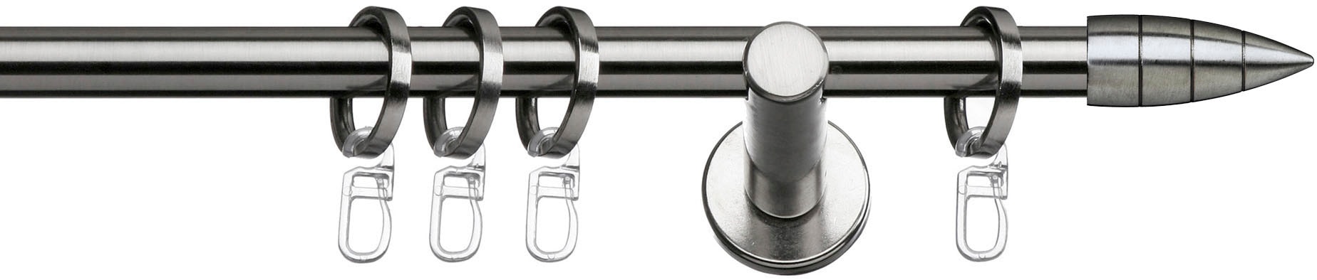 indeko Gardinenstange »Menorca«, 1 läufig-läufig, Fixmass, Komplett-Set inkl. Ringen und Montagematerial indeko Gardinenstange »Menorca«, 1 läufig-läufig, Fixmass, Komplett-Set inkl. Ringen und Montagematerial von indeko