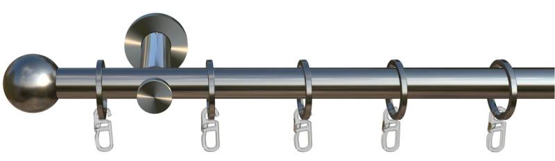 indeko Gardinenstange »Colombes«, 1 läufig-läufig, Wunschmasslänge, Komplett-Set inkl. Ringen und Montagematerial von indeko