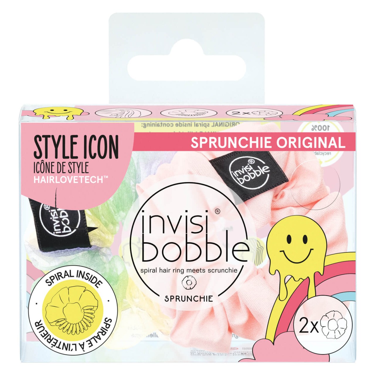 invisibobble SPRUNCHIE - Retro Dreamin‘ Hue-Man Love Duo