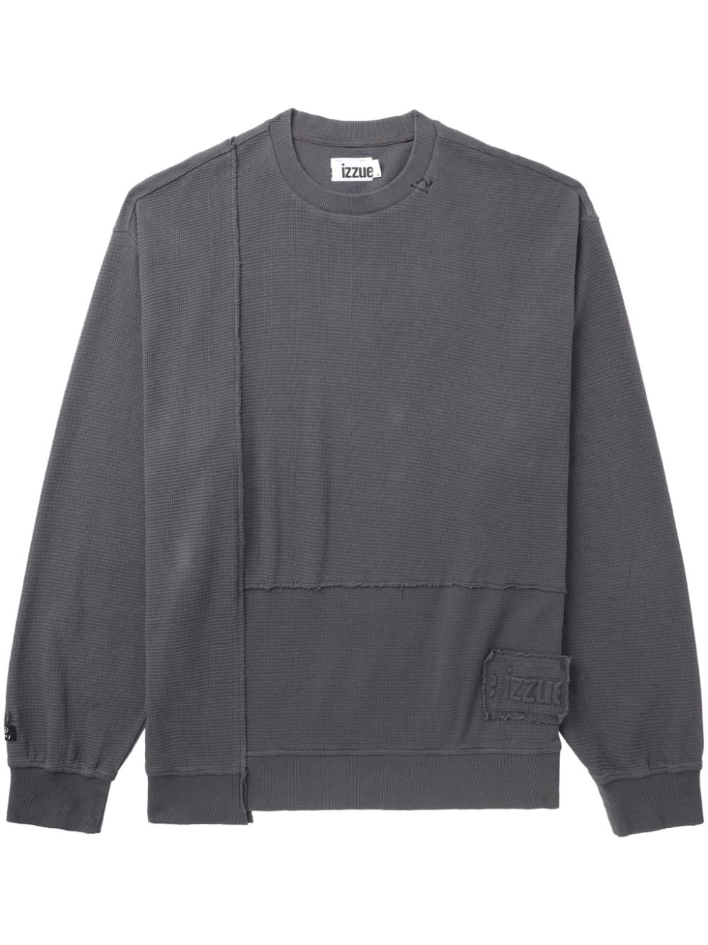 izzue asymmetric cotton sweatshirt - Grey von izzue