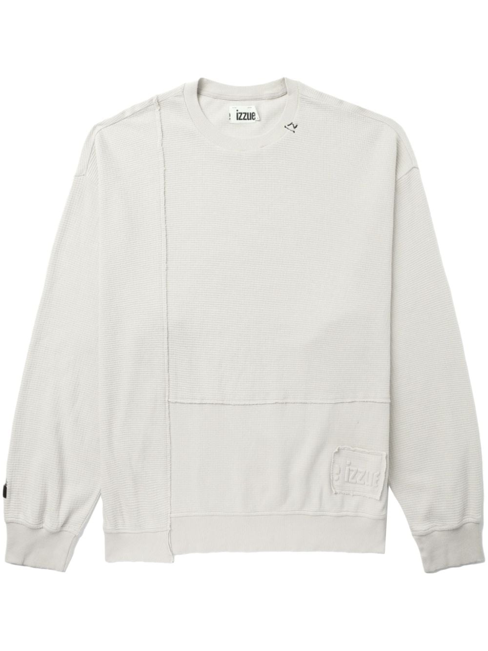 izzue asymmetric cotton sweatshirt - Grey von izzue