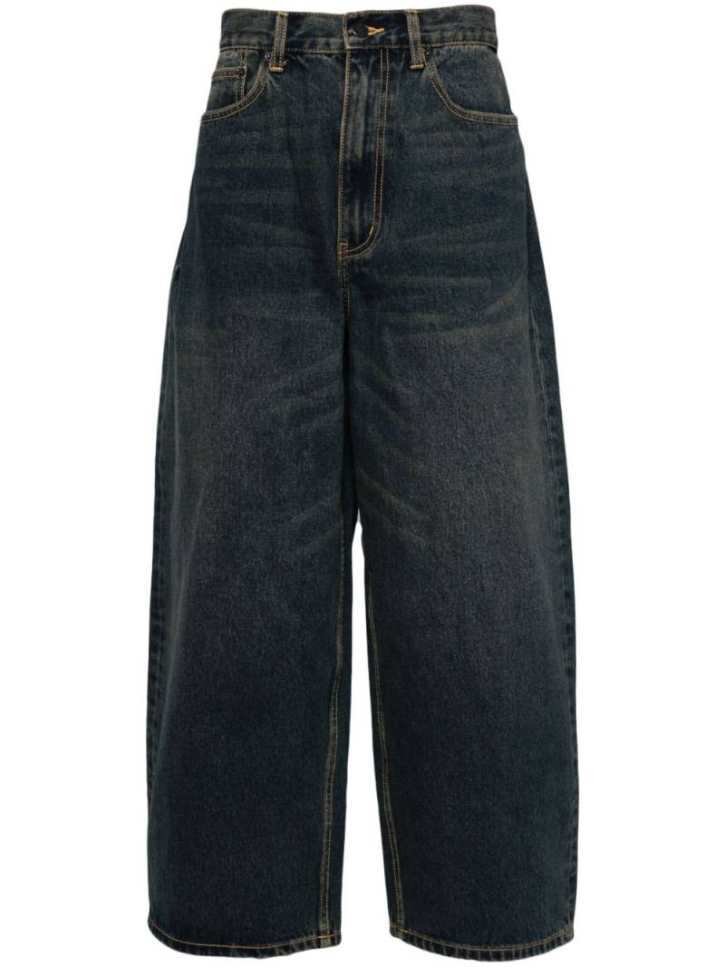 izzue brushed wide leg jeans - Blue von izzue