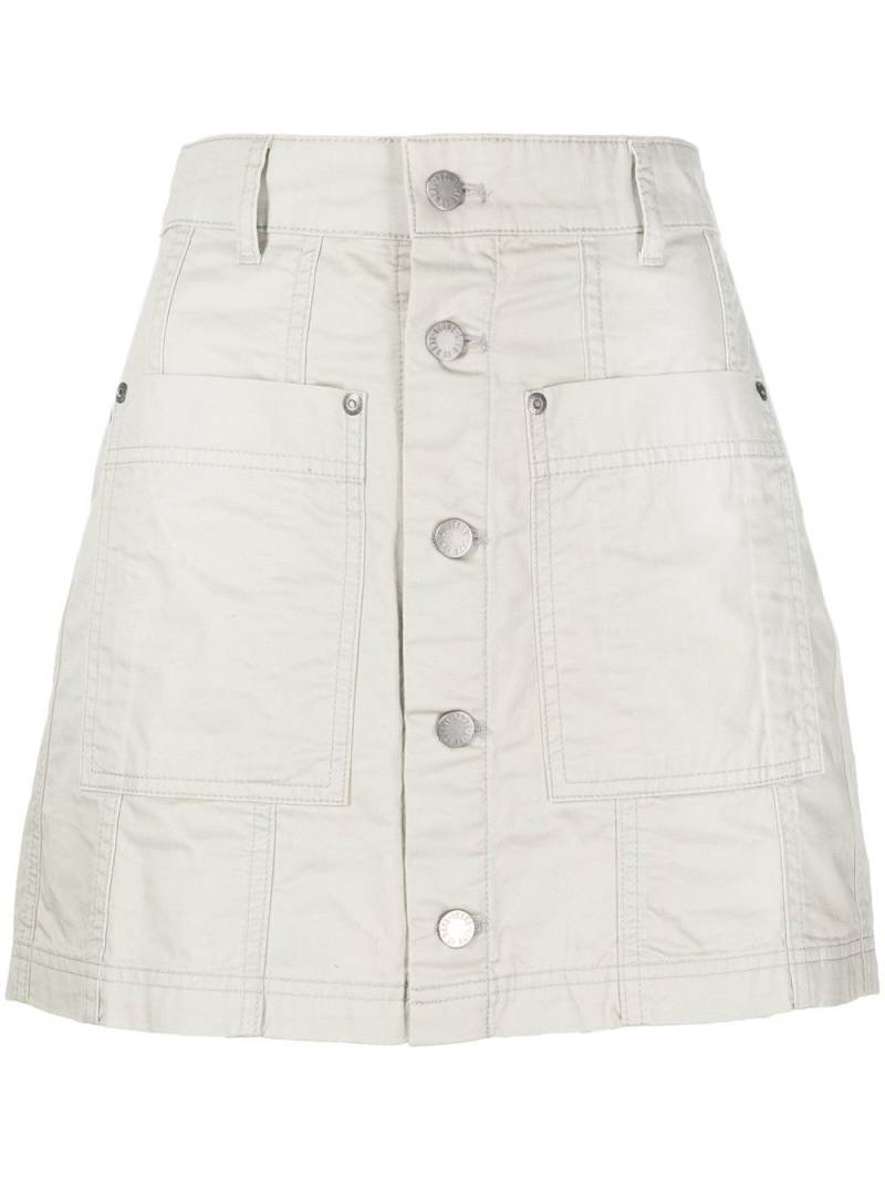 izzue button-front mini skirt - Grey von izzue