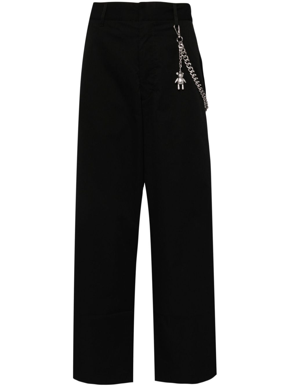 izzue chain embellishment trousers - Black von izzue