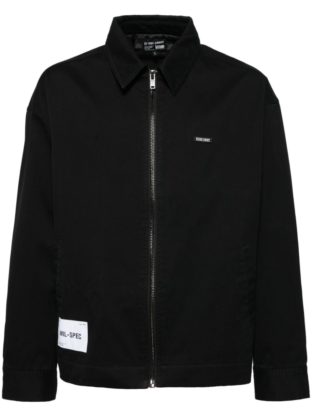 izzue classic collar jacket - Black von izzue