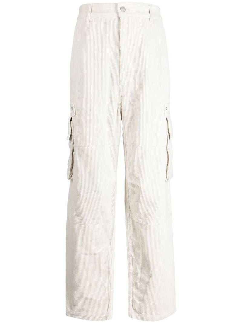 izzue corduroy wide-leg trousers - White von izzue