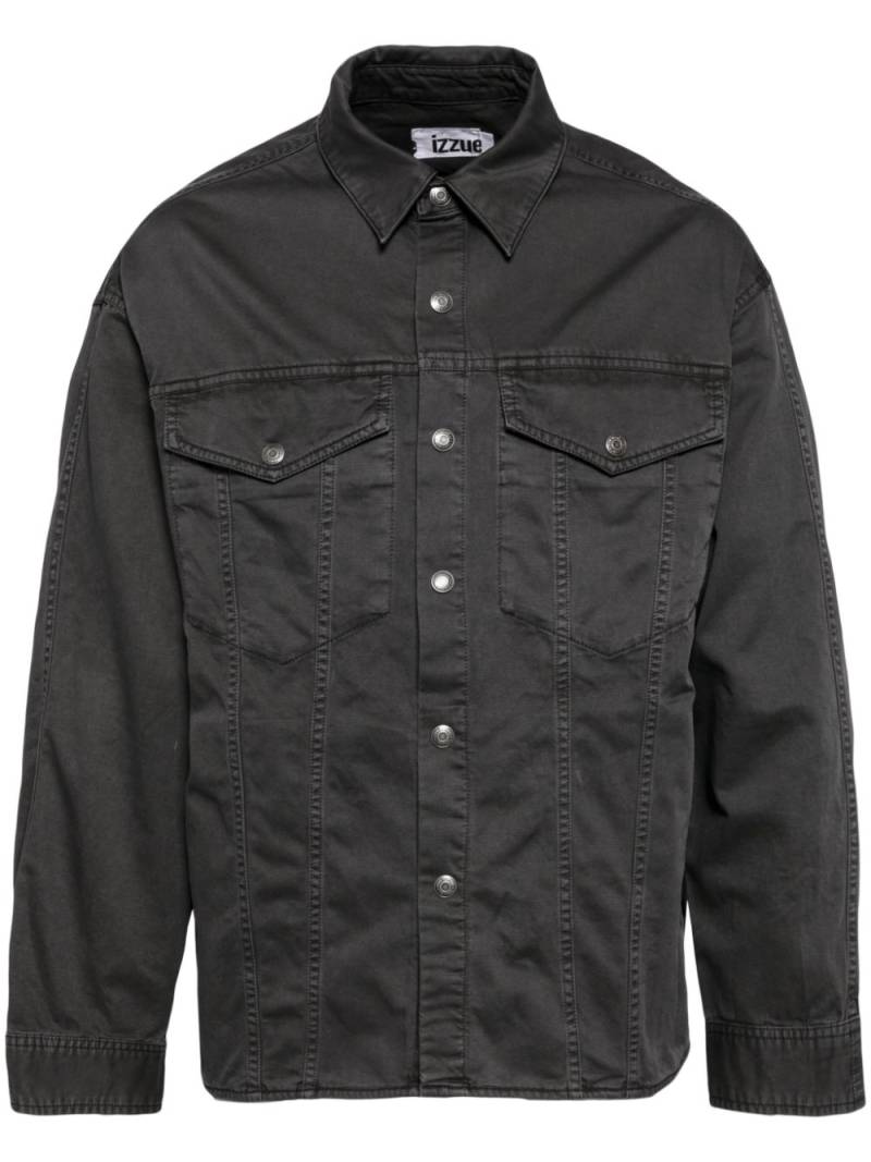 izzue cotton shirt jacket - Grey von izzue