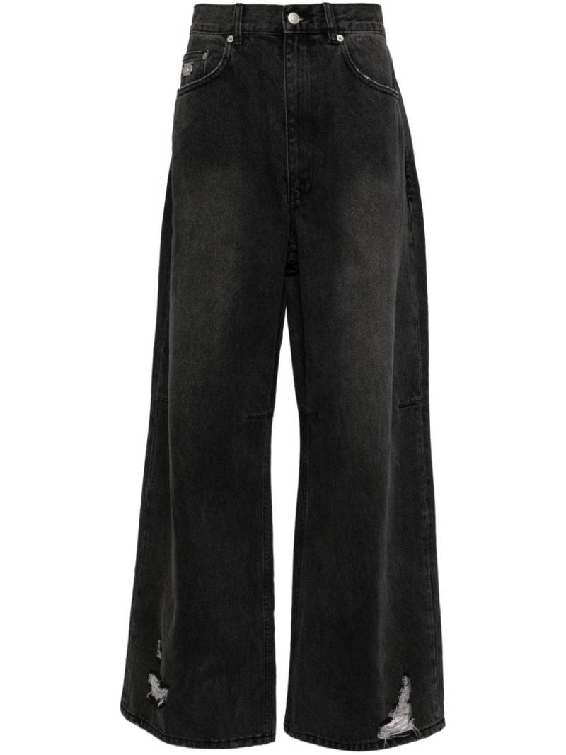 izzue dirty wash jeans - Black von izzue