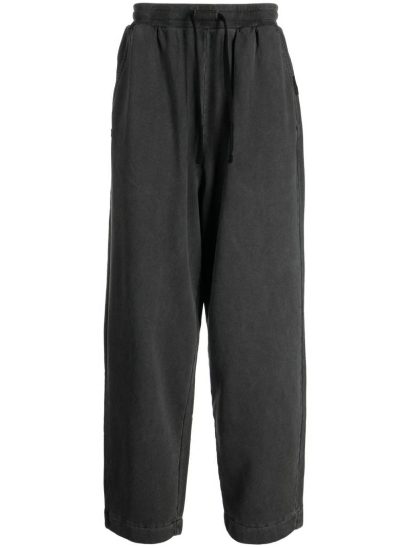 izzue drawstring cotton track pants - Grey von izzue