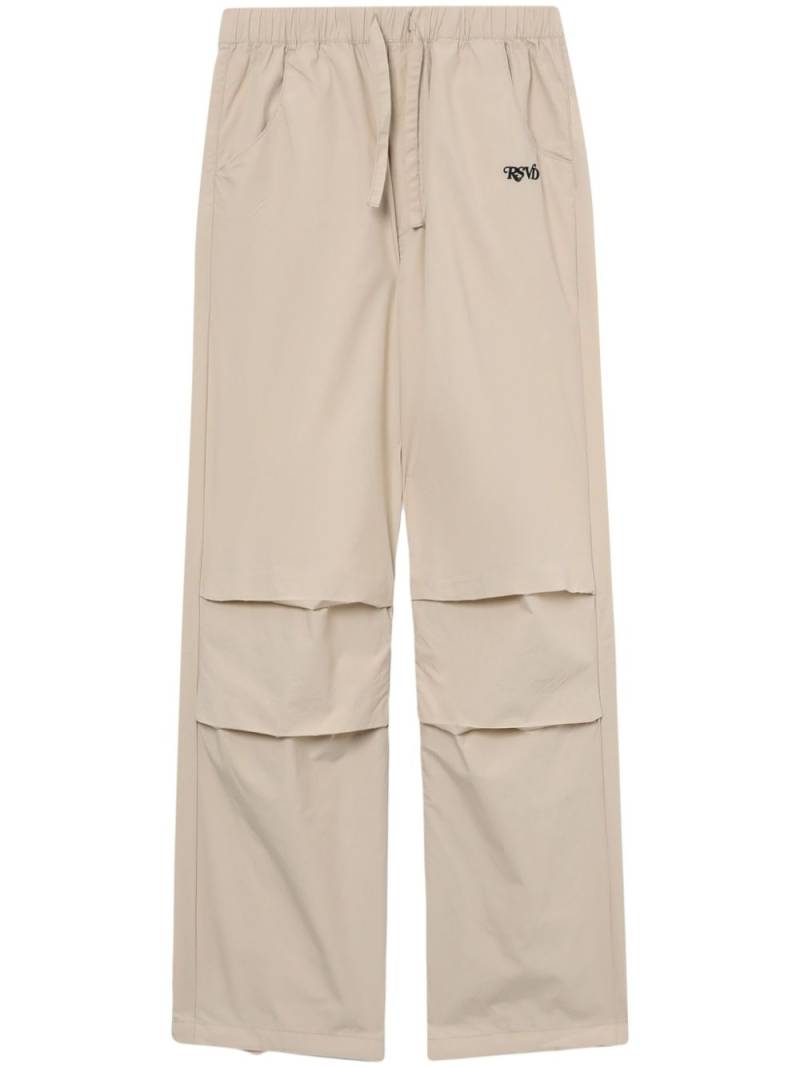 izzue drawstring-waist cotton trousers - Neutrals von izzue