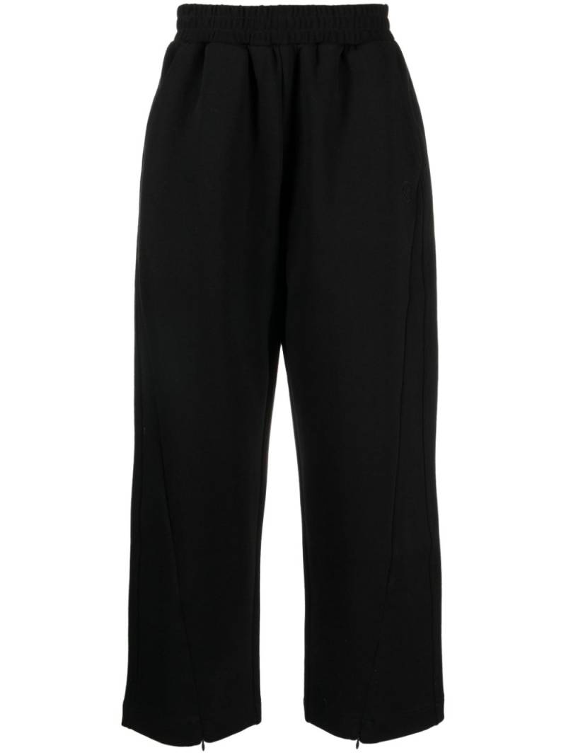 izzue elasticated-waist cropped trousers - Black von izzue