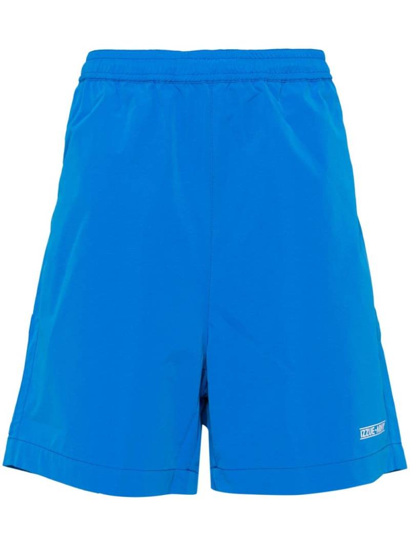 izzue elasticated waistband shorts - Blue von izzue