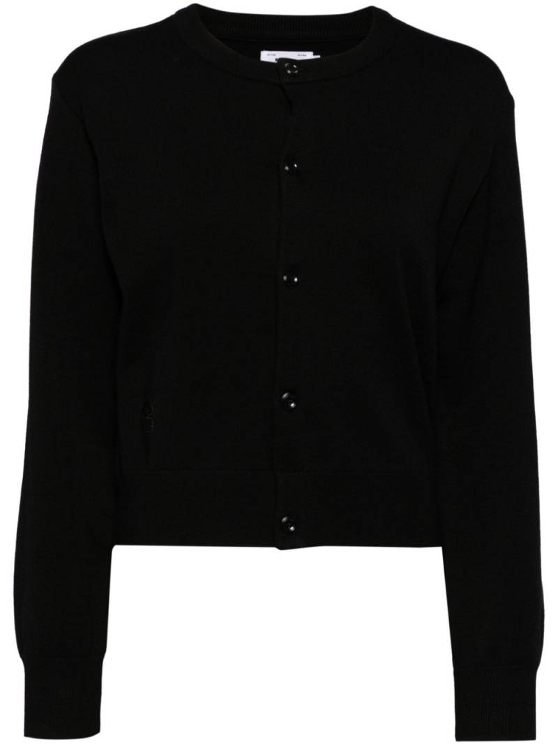 izzue embroidered logo cardigans - Black von izzue