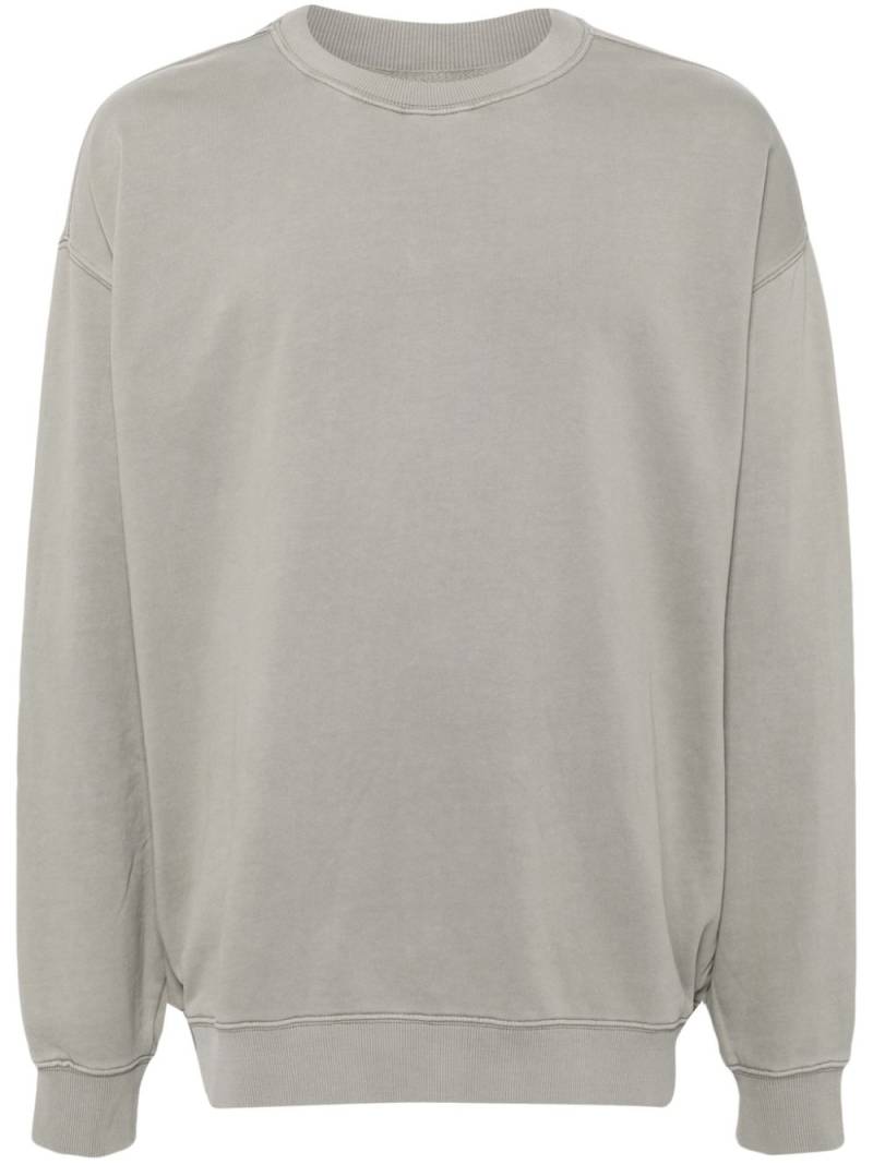 izzue embroidered long sleeves sweatshirt - Neutrals von izzue