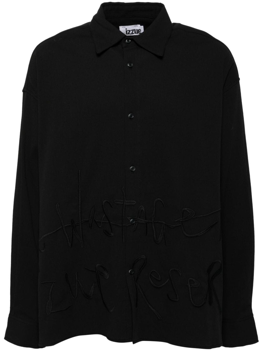 izzue embroidered shirt - Black von izzue