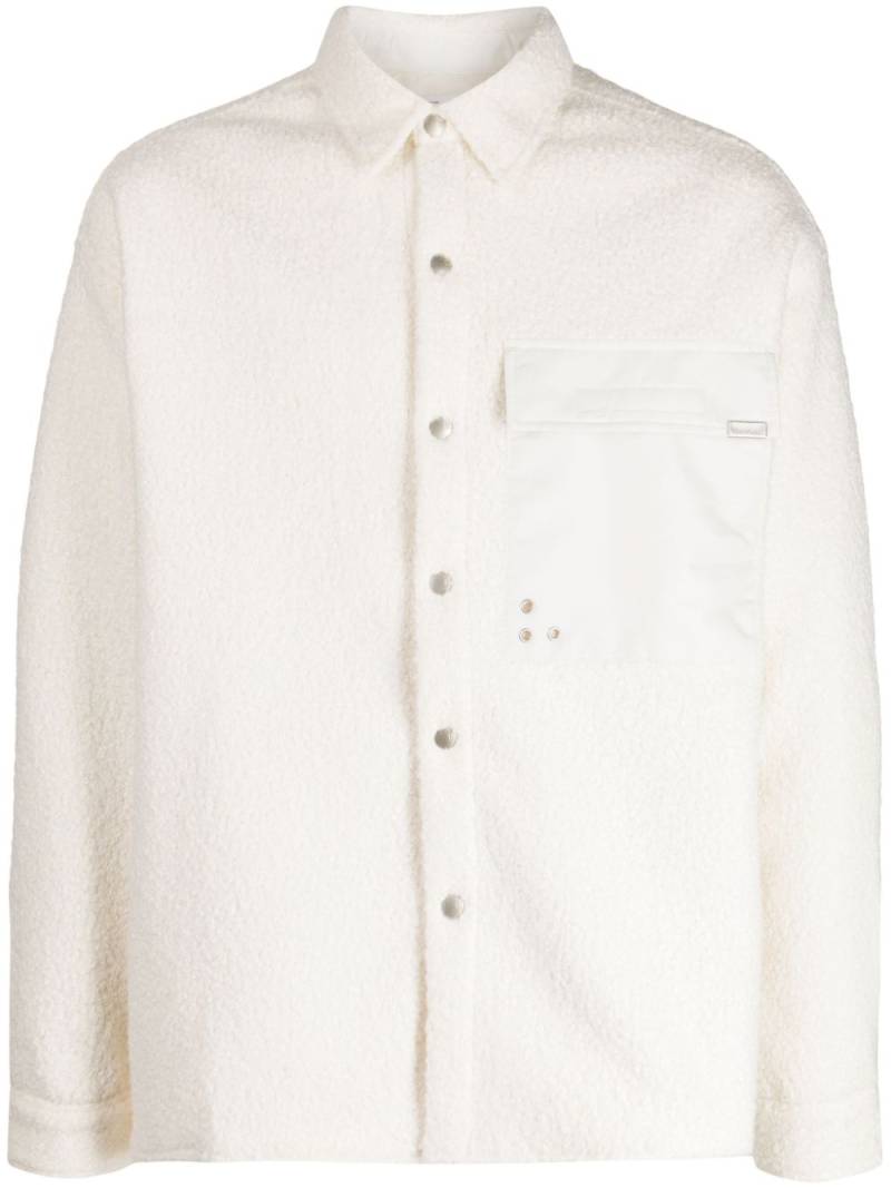 izzue eyelet-detail shirt jacket - White von izzue