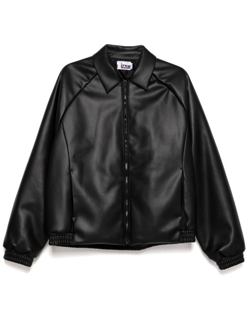 izzue faux-leather jacket - Black von izzue