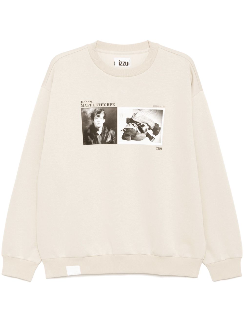 izzue graphic-print sweatshirt - Neutrals von izzue