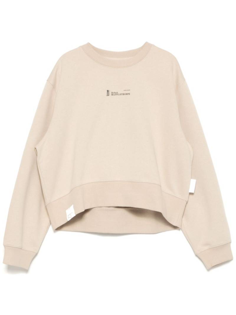 izzue graphic print sweatshirt - Neutrals von izzue