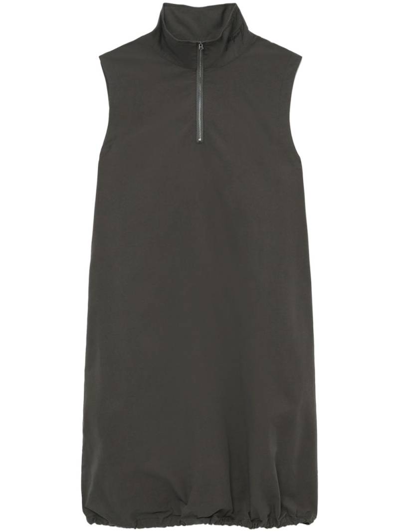 izzue half-zip sleeveless minidress - Black von izzue