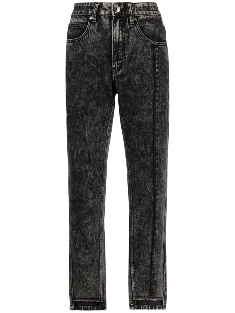 izzue high-rise straight-leg jeans - Black von izzue