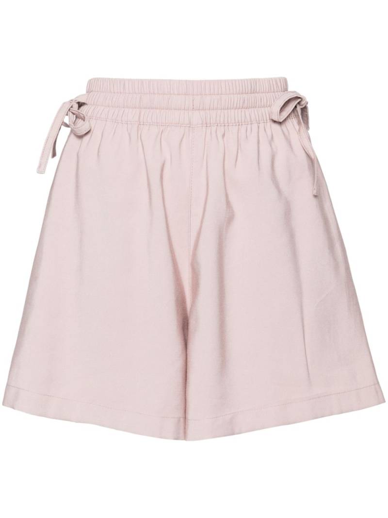 izzue high-rise wide leg shorts - Pink von izzue