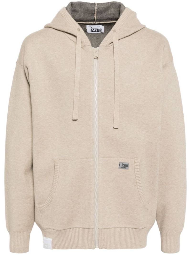 izzue hooded jumper - Neutrals von izzue