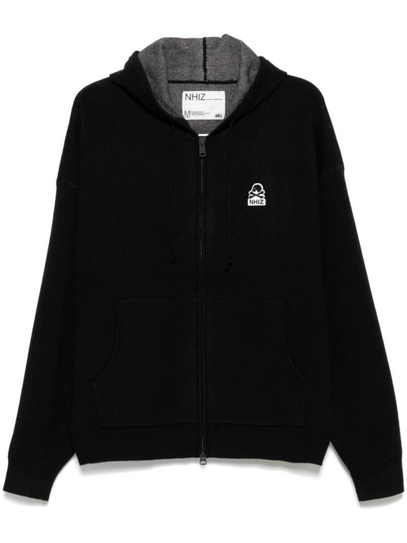 izzue knitted hooded jacket - Black von izzue