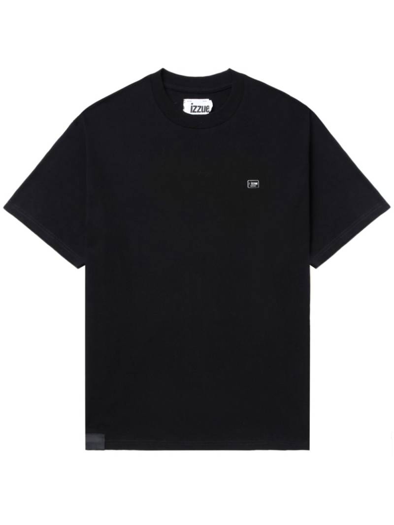 izzue logo-appliqué cotton T-shirt - Black von izzue