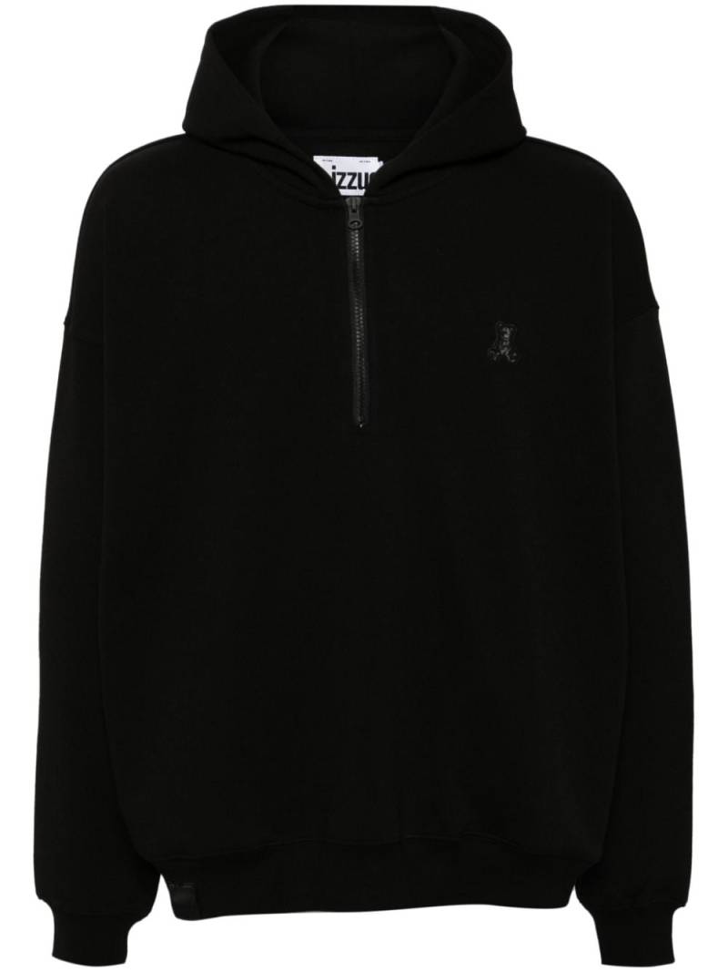 izzue logo-appliqué hoodie - Black von izzue