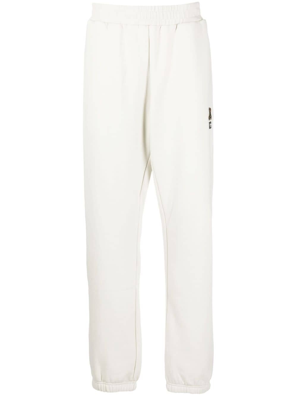 izzue logo-embroidered jersey track pants - White von izzue