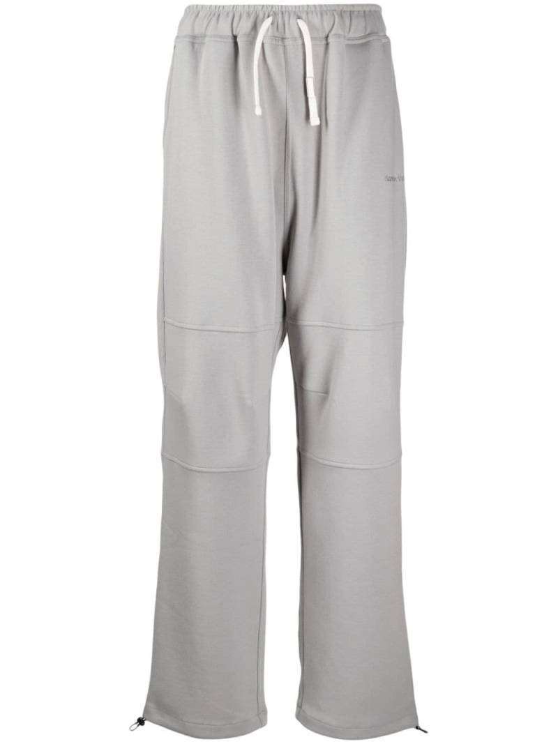 izzue logo-embroidered panelled track pants - Grey von izzue