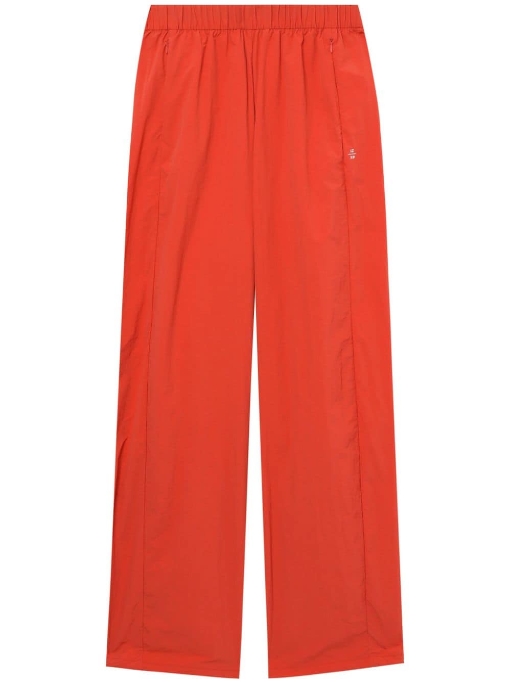 izzue logo-embroidered straight-leg track pants - Orange von izzue