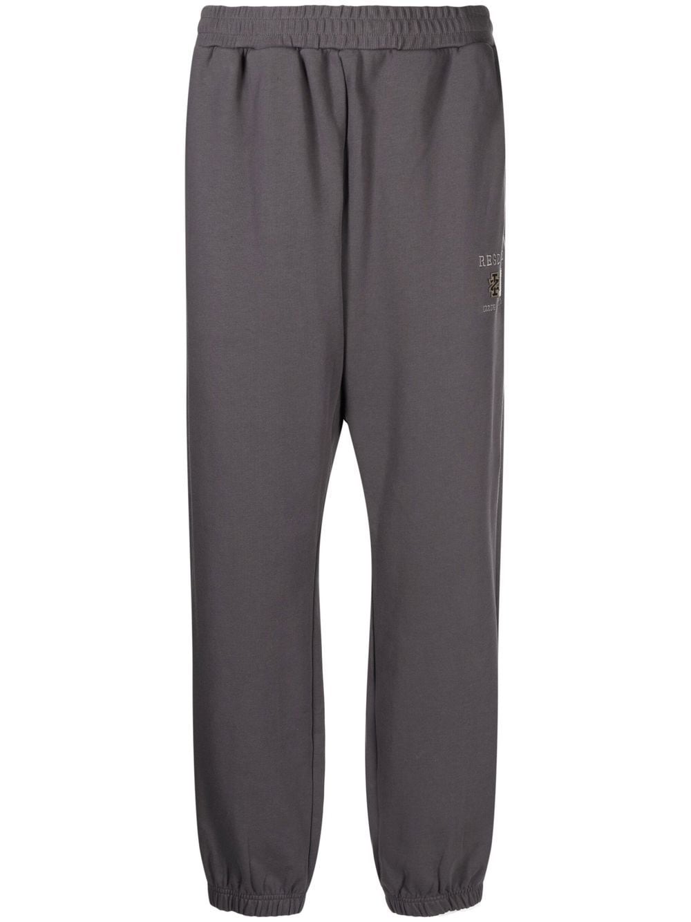 izzue logo-embroidered track pants - Grey von izzue