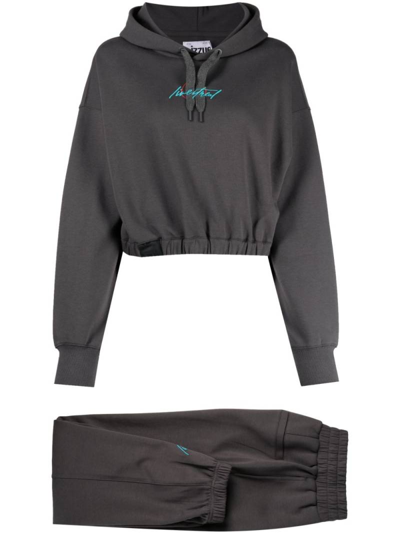 izzue logo-embroidered tracksuit set - Grey von izzue