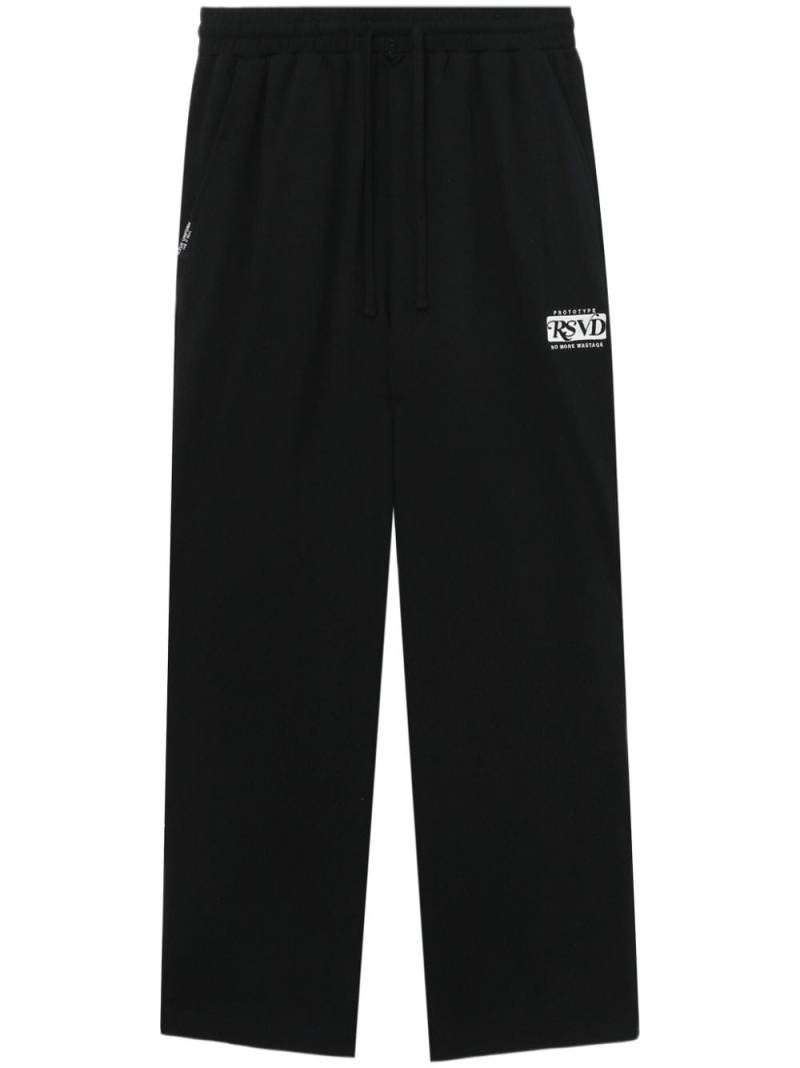 izzue logo-embroidery cotton track pants - Black von izzue